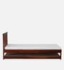Freya Sheesham Wood Single Bed In Honey Oak Finish With Trundle
