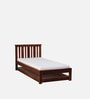 Freya Sheesham Wood Single Bed In Honey Oak Finish With Trundle