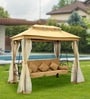 Fribourg Swing Cum Bed In Beige Finish