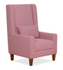 Frinn Fabric Wing Chair in Red Colour
