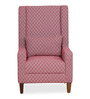 Frinn Fabric Wing Chair in Red Colour