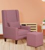 Frinn Fabric Wing Chair in Red Colour