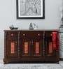 Frio Teak Wood Sideboard in Walnut Finish