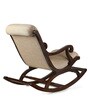 Fritto Teak Wood Rocking Chair in Walnut Colour