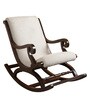 Fritto Teak Wood Rocking Chair in Walnut Colour