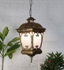 Zreni Frost Antique Gold Aluminium Hanging Light