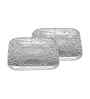 Frosted Glass Look Set of 6 Side Plates