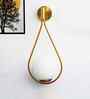 Frosted Globe Brass Wall Light