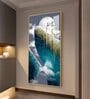 Frosted Heights Glass Finish Vertical Wall Art
