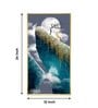 Frosted Heights Glass Finish Vertical Wall Art