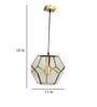 Matteo Frosted Antique Gold Iron Hanging Light