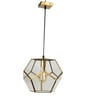 Matteo Frosted Antique Gold Iron Hanging Light