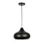 Erika Frosted Black and Gold Iron Hanging Light