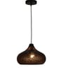 Erika Frosted Black and Gold Iron Hanging Light