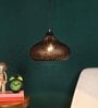 Erika Frosted Black and Gold Iron Hanging Light