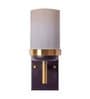 Caged Metal Wall Mounted Uplight Sconce (White)