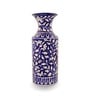 Fstrada Heritage Blue Pottery Rococo Flower Vase