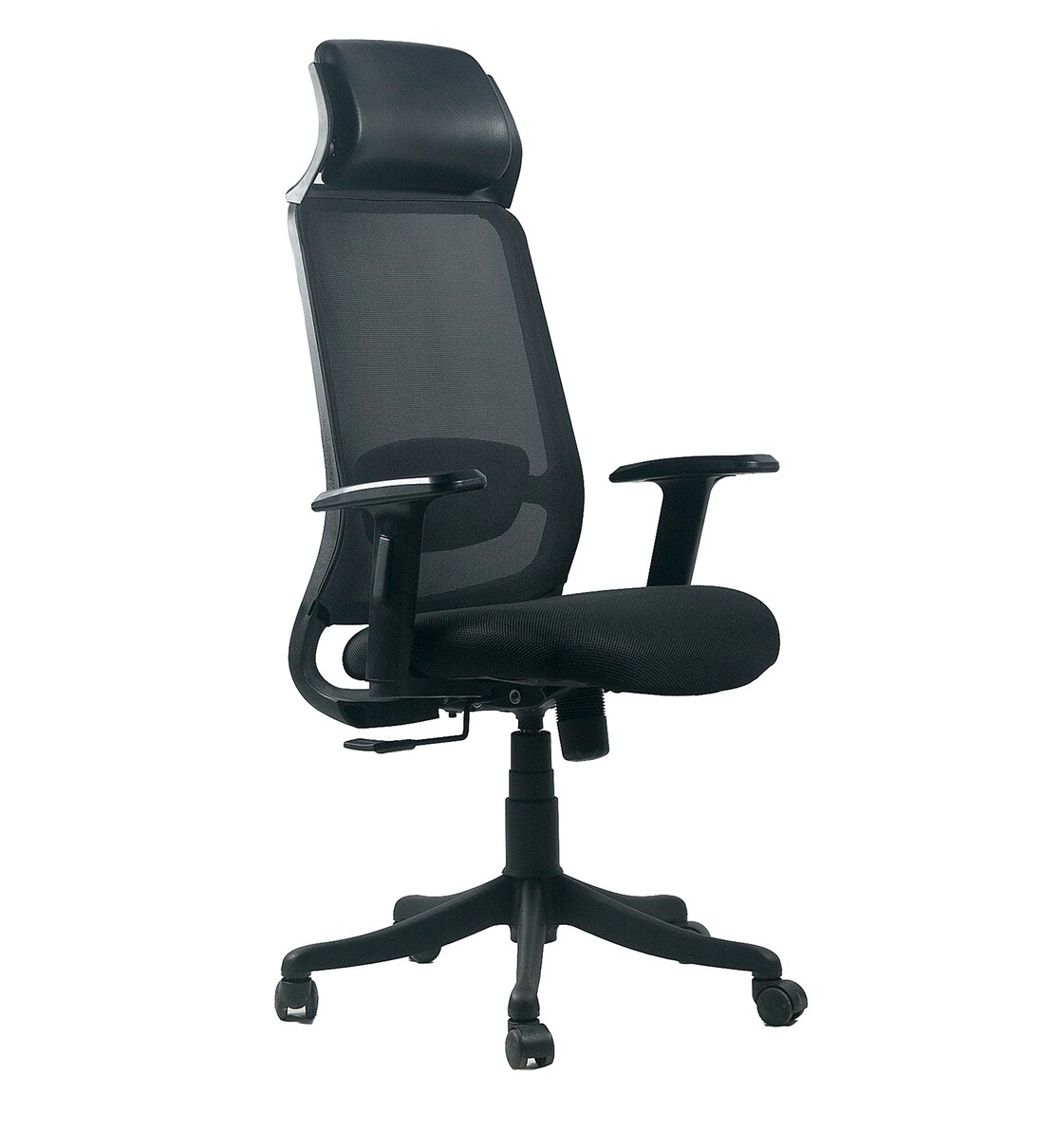 Buy Fulcrum Ergonomic Chair in Black Colour by Stag Online High Back