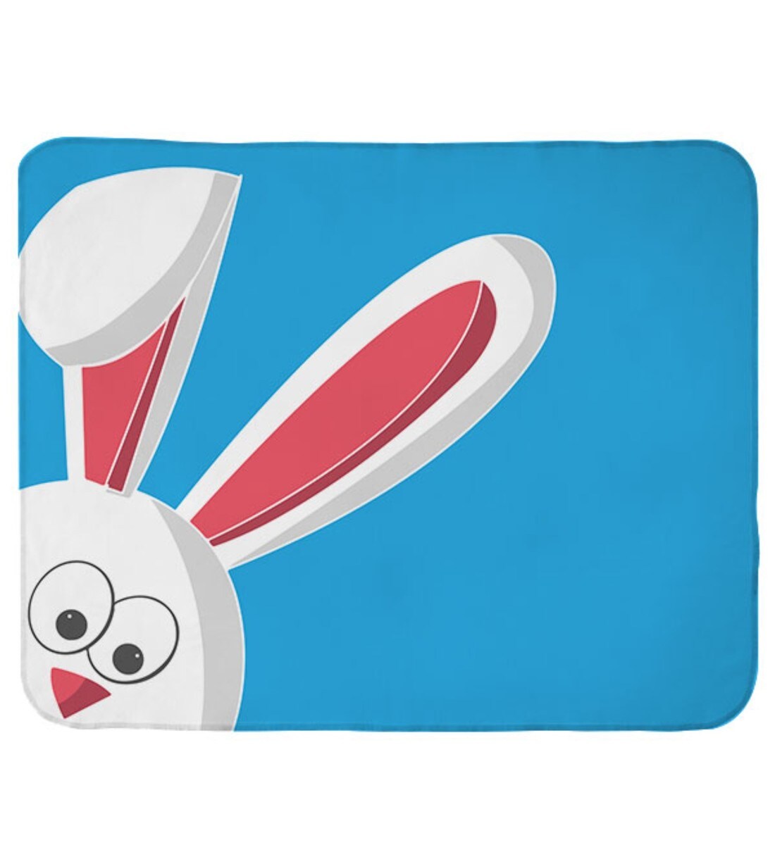 Buy Funny Rabbit Swaddle Wrap in Blue by Right Online Baby Swaddles