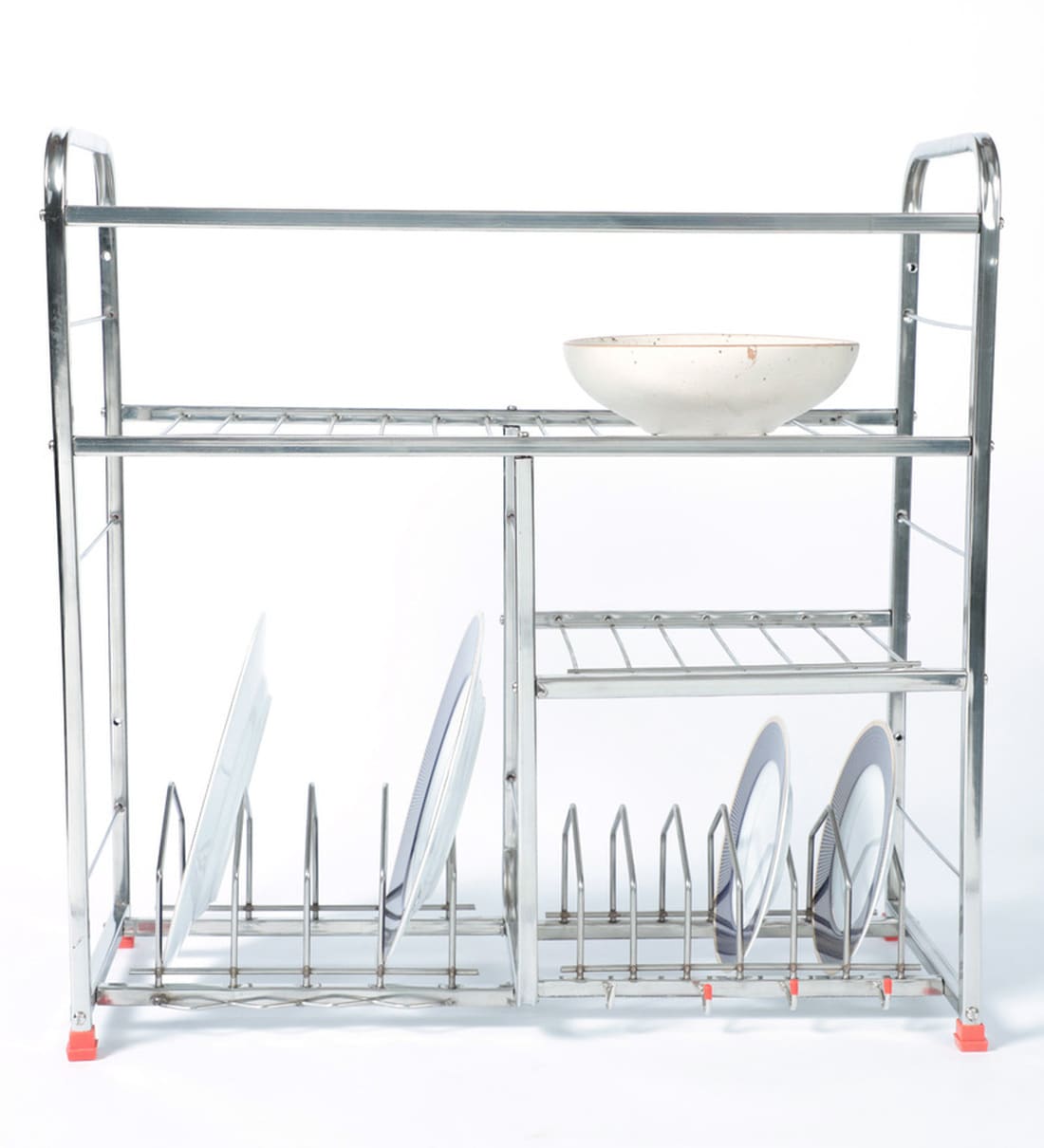 Buy Stainless Steel Silver 24 X 24 Inches Kitchen Rack By Furntec At 14   Furntec Stainless Steel Utensil Rack Furntec Stainless Steel Utensil Rack Ulxve7 