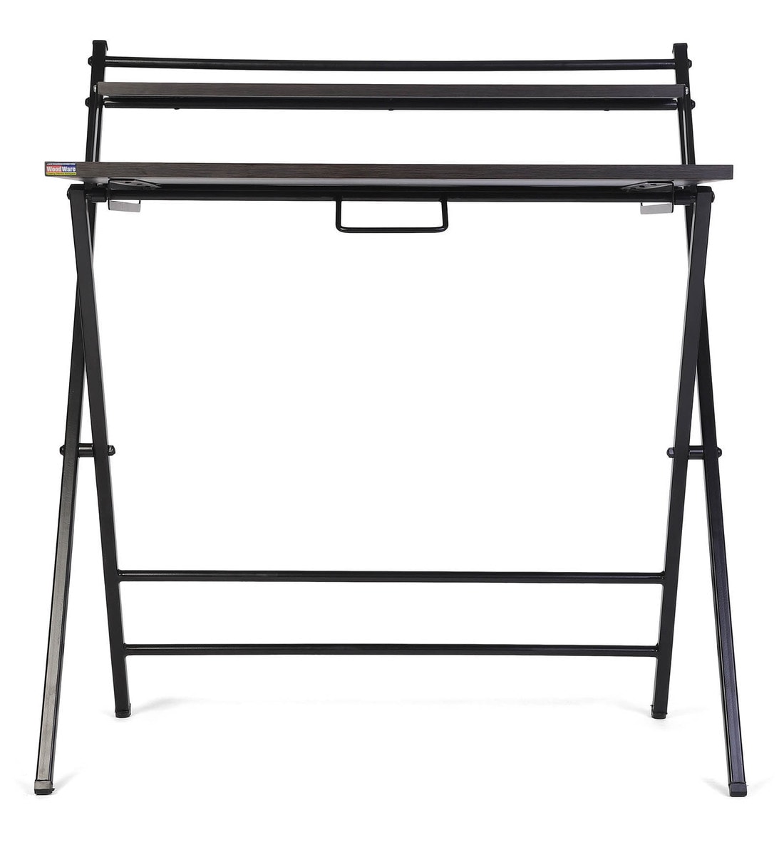 Buy Futura Folding Study Table in Black Colour by Woodware Online