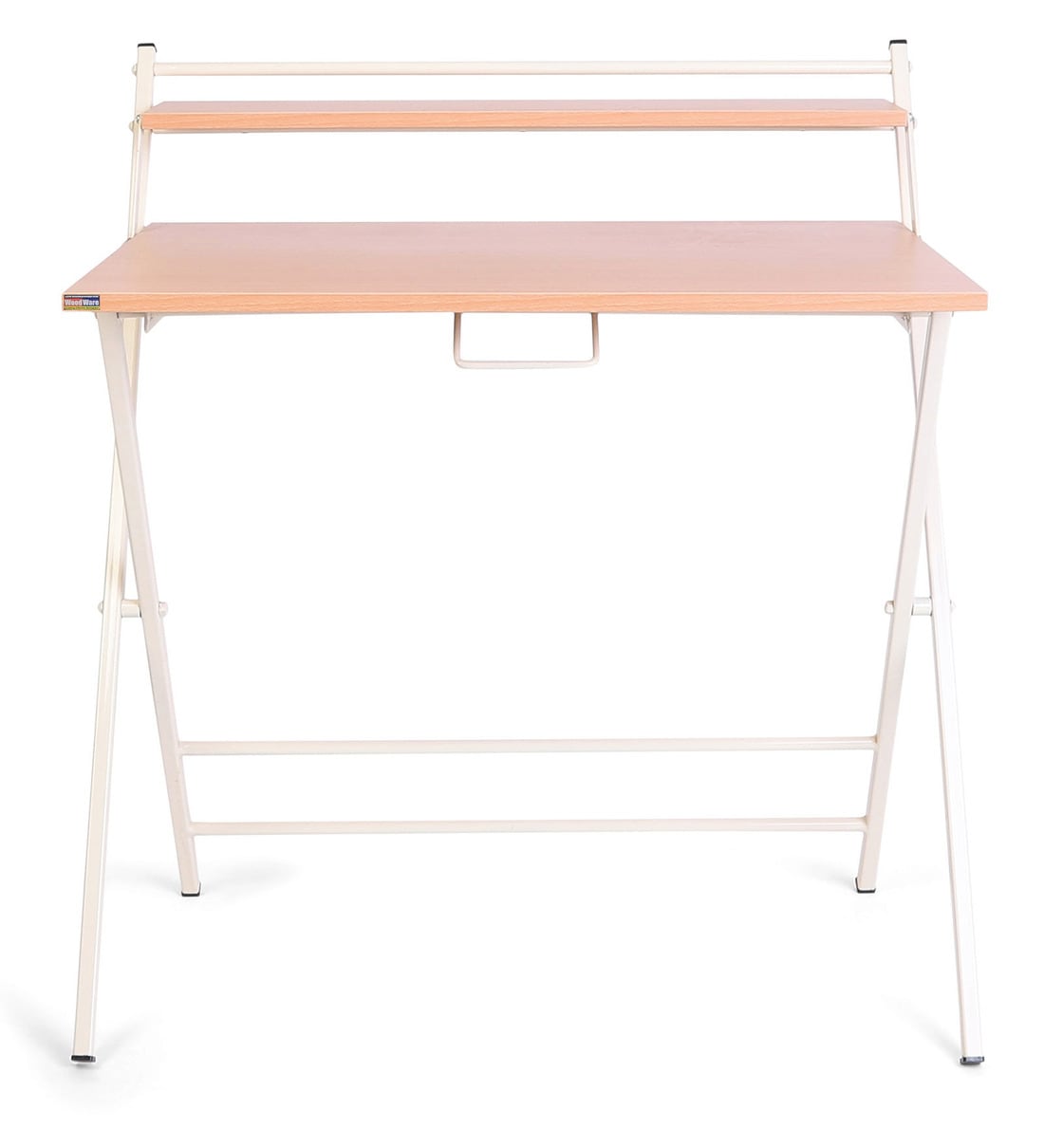 Buy Futura Folding Study Table in Steam Beech Finish by Woodware Online
