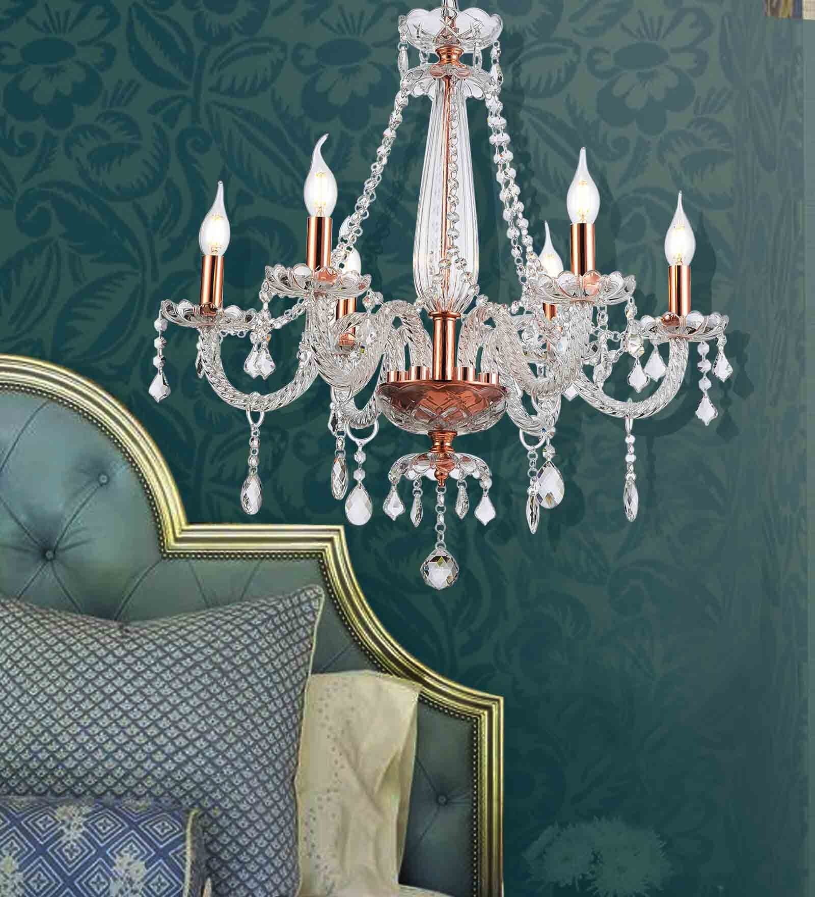 Funale White Crystal Chandelier