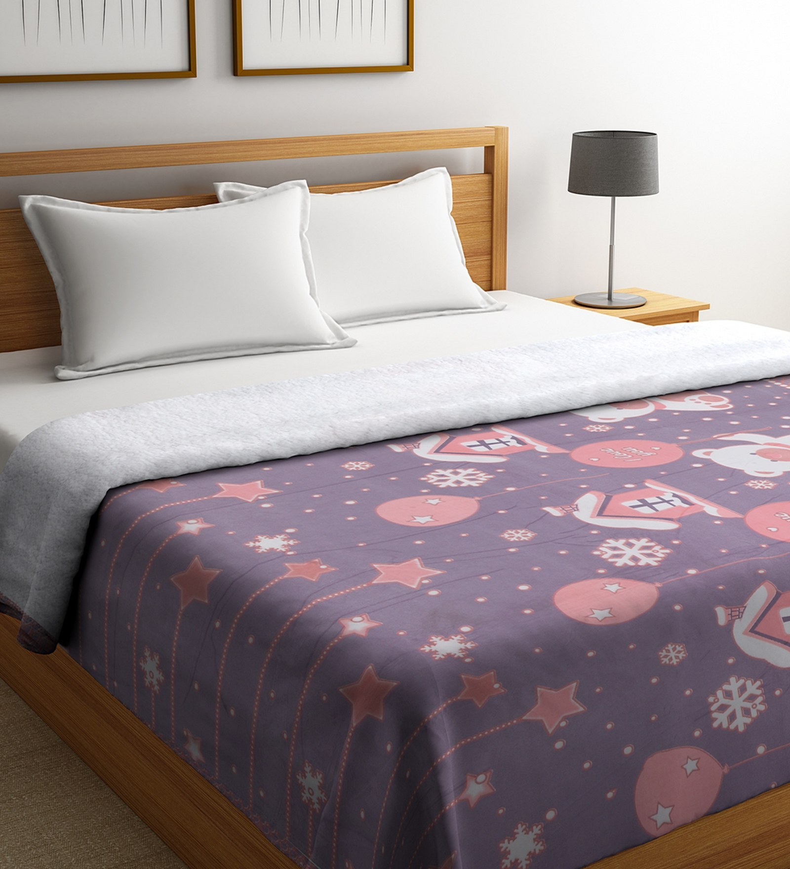 Polyester 400 GSM 80x75 AC Room Double Bed Comforter