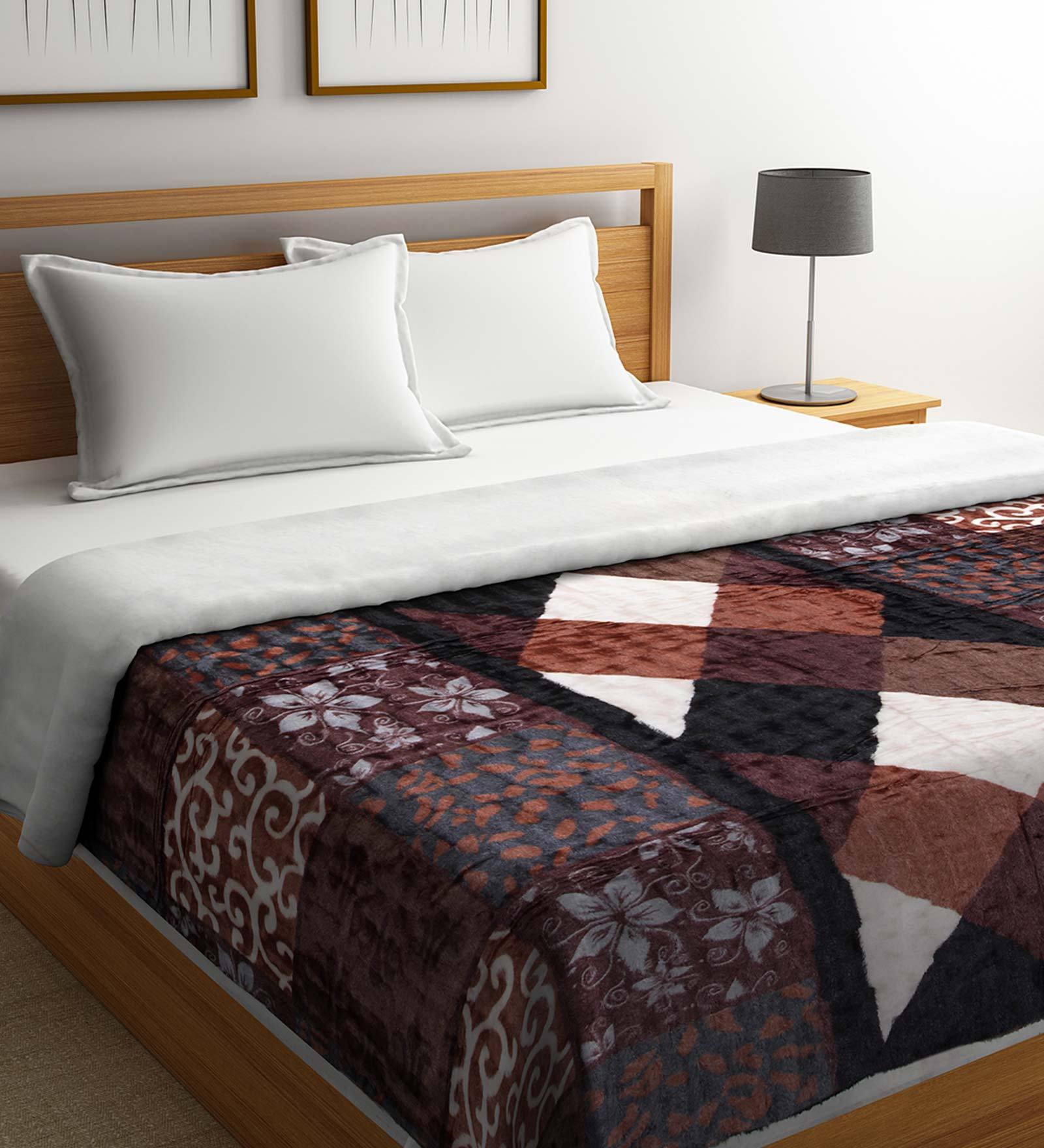 Fur 400 GSM 80x75 Heavy Winter Double Bed Comforter