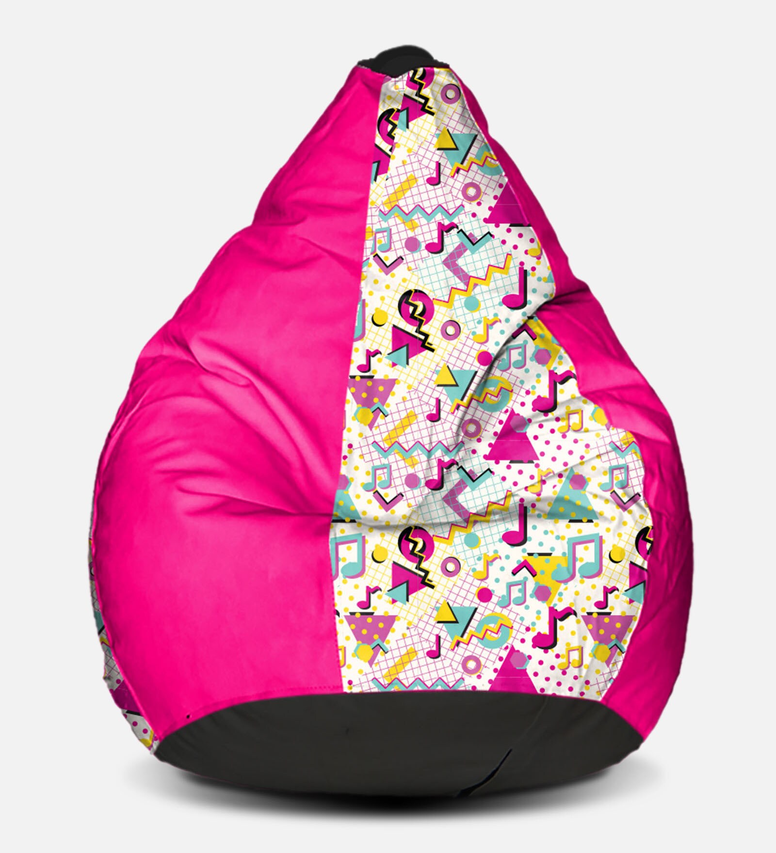 Buy Fusion Digital Printed XXL Bean Bag with Beans in Multi Colour at