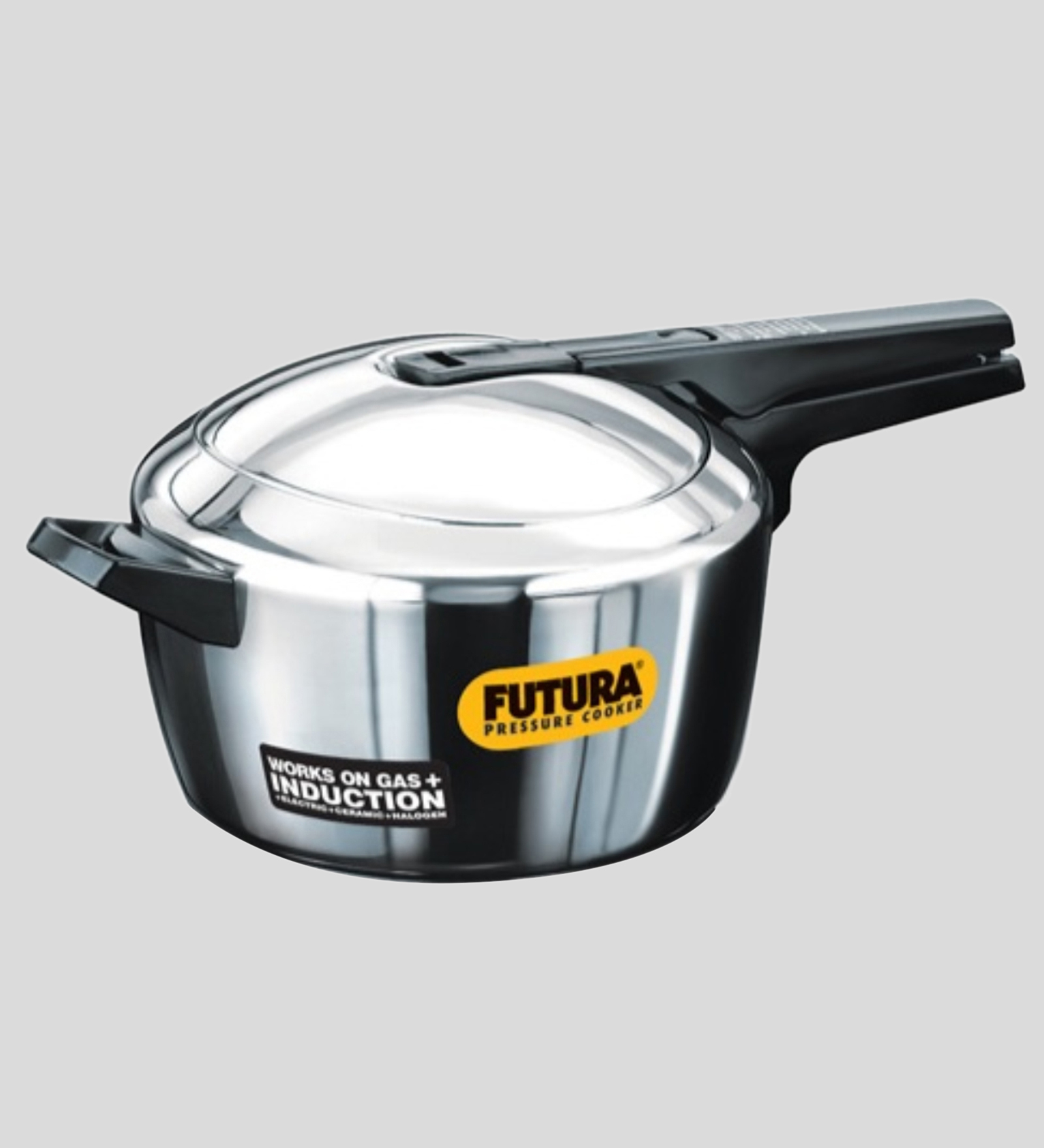 Futura Stainless Steel 5.5L Pressure Cooker with Induction compatible Base (F56)