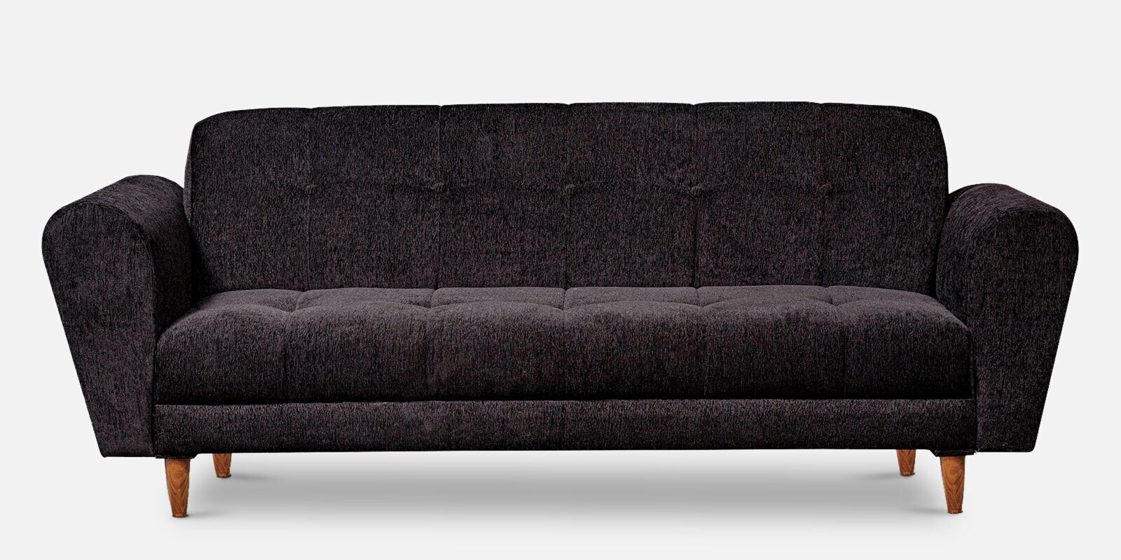Milan Fabric 3 Seater Sofa in Black Colour