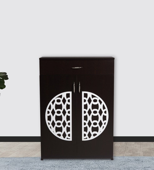 Full Shoe Cabinet in Wenge Finish