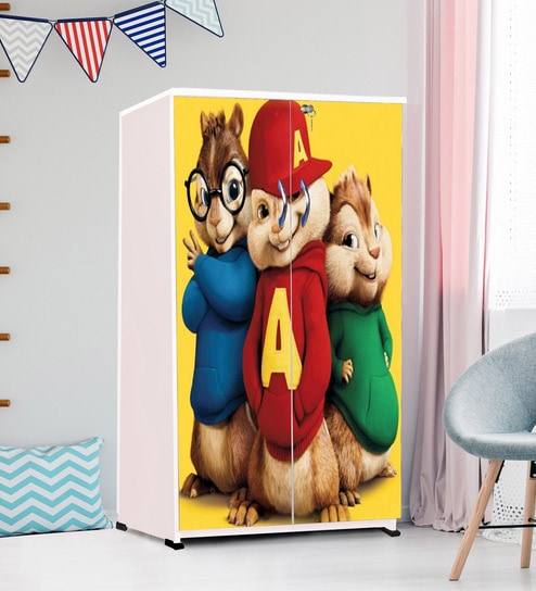 Buy Funky Cats Kids Two Door Wardrobe By Bigsmile Furniture Online