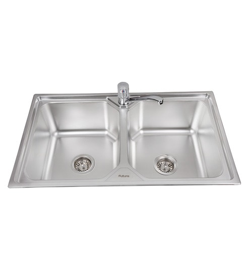 Futura Stainless Steel Double Bowl Kitchen Sink Fs 999