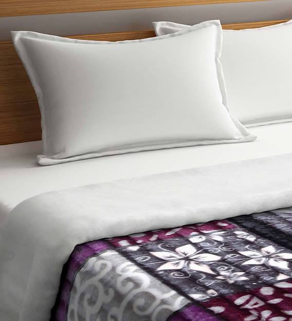 Buy Fur 400 GSM Heavy Winter Double Bed Comforter by Klotthe Online Floral Double Bed Quilts