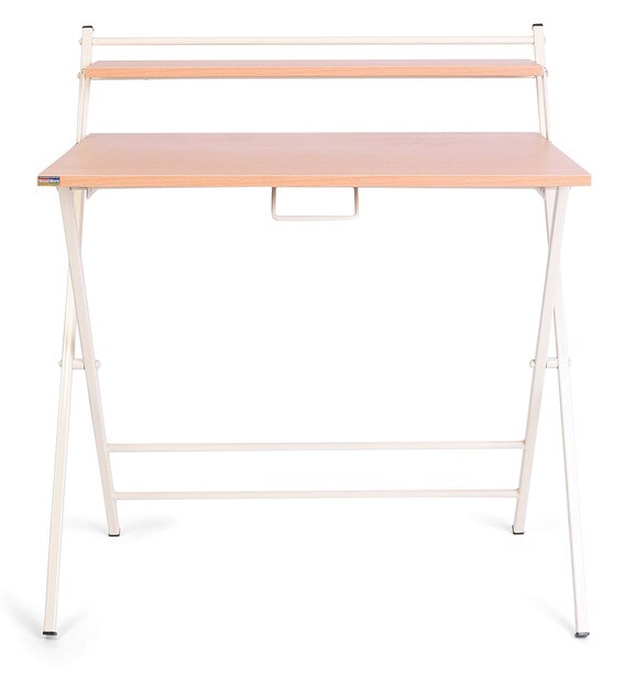 Buy Futura Folding Study Table in Steam Beech Finish by Woodware Online