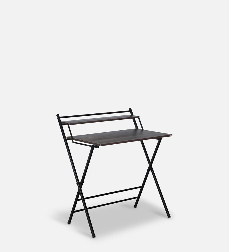 Buy Foldable Study Table in Coach Wood Finish by Woodware Online