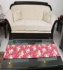 Floral (72x13) Fuchsia & White Cotton Table Runner
