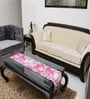 Spring (72x13) Fuchsia Pink & White Cotton Table Runner