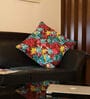 Multicolor Floral 100% Cotton 16 x 16 Inches Cushion Cover