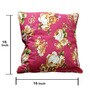 Fuchsia Floral 100% Cotton 16 x 16 Inch Cushion Cover