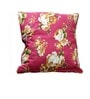 Fuchsia Floral 100% Cotton 16 x 16 Inch Cushion Cover