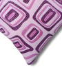 Fuchsia Polyester Geometric 16x16 inches Cushion Cover