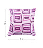 Fuchsia Polyester Geometric 16x16 inches Cushion Covers Set of 2