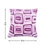 Fuchsia Polyester Geometric 16x16 inches Cushion Covers Set of 5