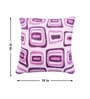 Fuchsia Polyester Geometric 18x18 inches Cushion Covers Set of 2