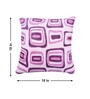 Fuchsia Polyester Geometric 18x18 inches Cushion Covers Set of 5