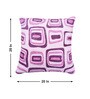 Fuchsia Polyester Geometric 20x20 inches Cushion Cover