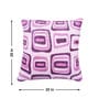 Fuchsia Polyester Geometric 20x20 inches Cushion Covers Set of 3